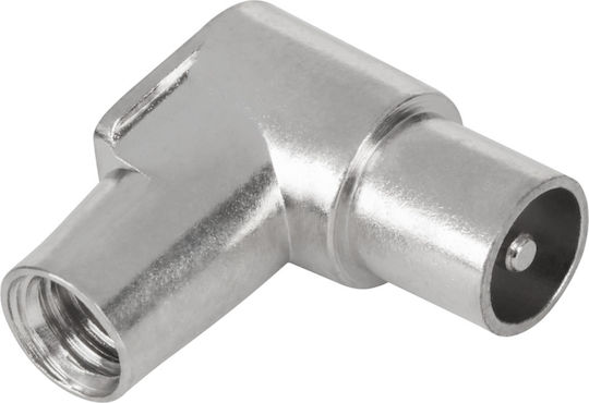 Ъглов ТВ антенен щепсел WKW 506 кабелен диаметър 6.6-6.9mm Telmor