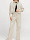 Tokyo Damen Stoff Hose Blanc De Blanc