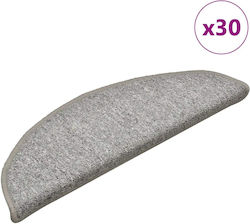 Vidaxl Стълбищни постелки 30 броя светлосиви 56...