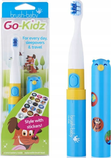 Brush Baby Go Kidz Παιδική Ηλεκτρική Οδοντόβουρτσα για 3+ Χρονών με Ανταλλακτικά