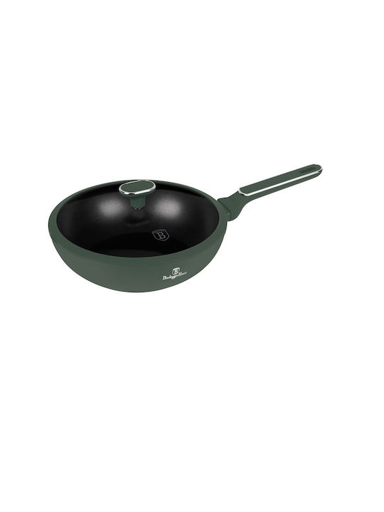 Berlinger Haus Aluminum Wok with Lid Non-Stick Interior Coating 28cm