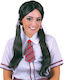 Wig with Parting Braids Black