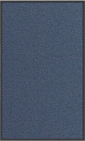 vidaXL Fußmatte Rutschfest Blau 150x90cm