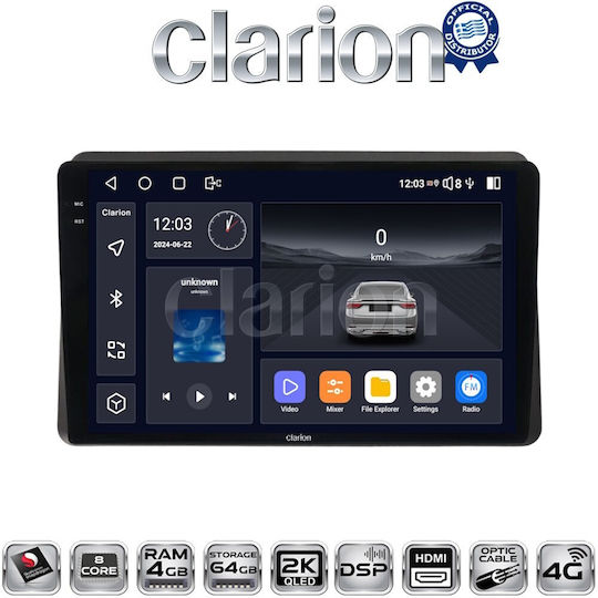 Clarion Автомобилна Аудио Система (Блутут/USB/WiFi/GPS/Apple-Carplay/Android-Auto)