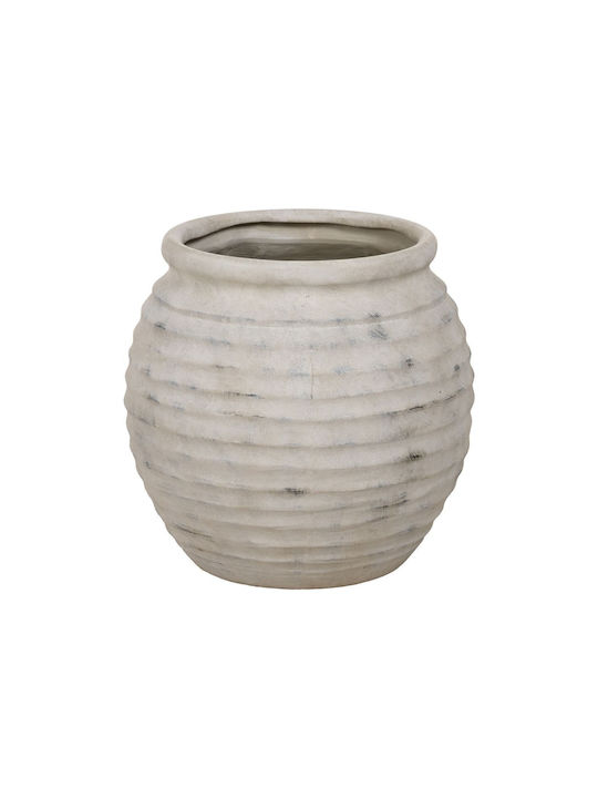 Flower Pot White Cream