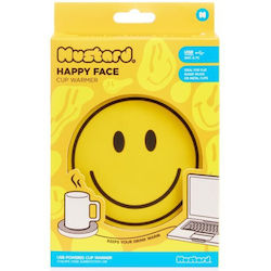 Mustard Usb Εστία Θέρμανσης Κούπας Cup Warmer Happy Face