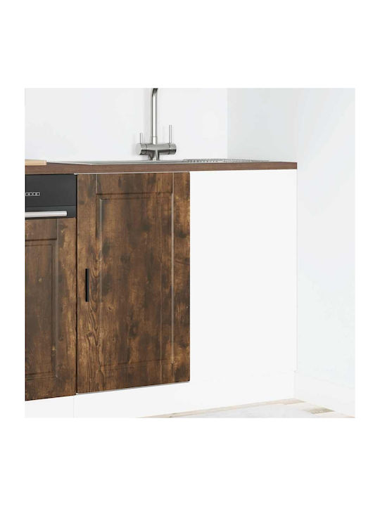 Dulap de Colț pardoseală Smoked Oak 86x46x81.5buc