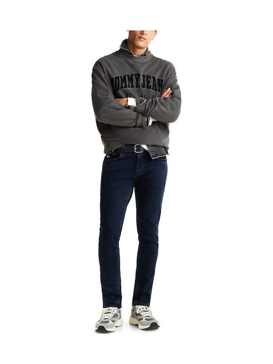 Austin Men's Jeans Pants Elastic with Slim Tapered Fit Blue
