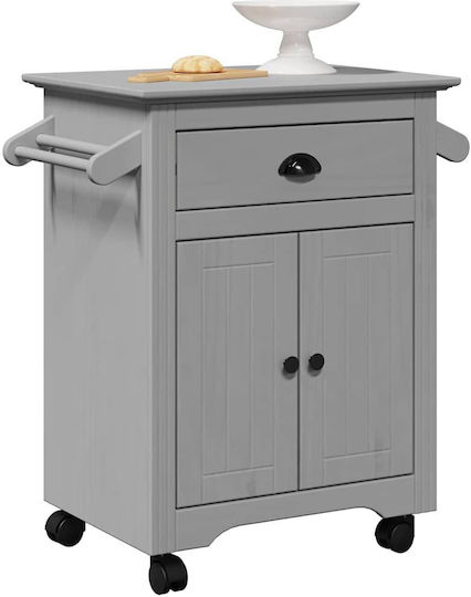 vidaXL Commercial Kitchen Food Cart H80xW72xD45cm