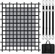 Vevor Cargo Net Heavy Duty Cargo Net 96" X 81" Ρυθμιζόμενες Πόρπες & Άγκιστρα S-hooks
