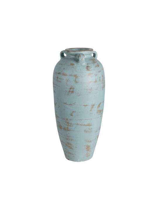 Decorative Vase Turquoise 28x26x60cm