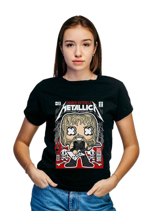 T-shirt James Hetfield Metallica Pop Culture Black
