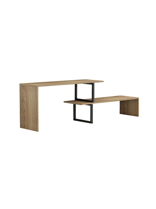 TV Stand Lilant Made of Metal & Sonoma Wood - B...
