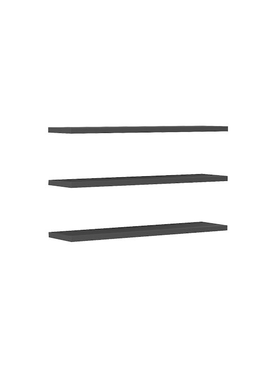 Shelf Wall Divar Grey Shade 60x14.5x1.8cm