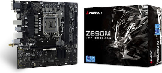 Biostar Z690MX2-E D4 Motherboard Micro ATX με Intel 1700 Socket