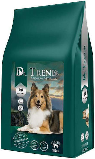 Dr. Trend 15kg Dry Food for Adult Medium Breed Dogs with Turkey and Chicken