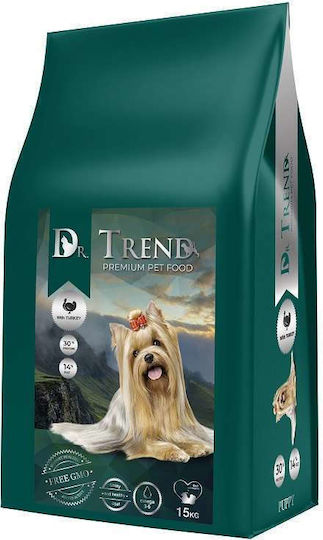 Dr. Trend 15kg Dry Food for Small & Medium Breed Puppies with Beef, Calf and Poultry