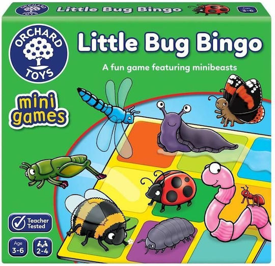 Επιτραπέζιο Παιχνίδι Little Bug Bingo Mini για 2-4 Παίκτες 3+ Ετών (FR) Orchard