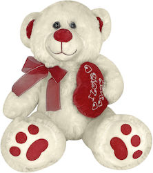 ToyMarkt Teddy Bear with Heart & Ribbon for 3+ Years 30 cm.