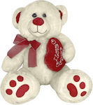 ToyMarkt Plush Bear with Heart & Ribbon for 3+ Years 30 cm