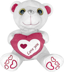 ToyMarkt Teddy Bear with Pink Heart for 3+ Years 20 cm.