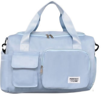 Geantă de voiaj Albastru deschis Textil L40xW20xH25cm