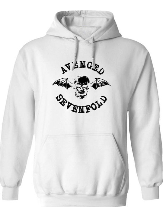 Суитшърт Avenged Sevenfold Art1 Rock Avenue Бял