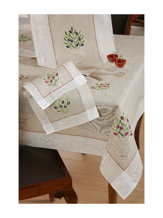 Silk Fashion Kariert 2625 Black Olive Tree 35x45cm