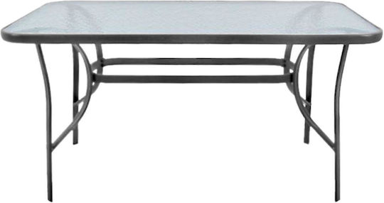 Tisch Baleno 140x80x72cm Anthracite Tisch Baleno 140x80x72cm Anthracite