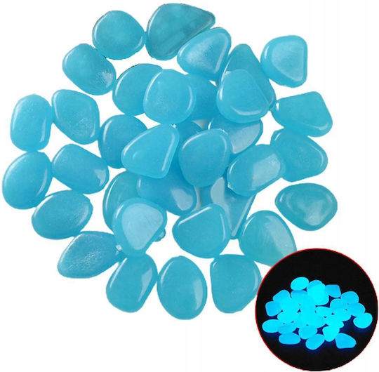 Pietre Iluminatoare Pietricele Fluorescente Lumină Albastră Întuneric 50 buc