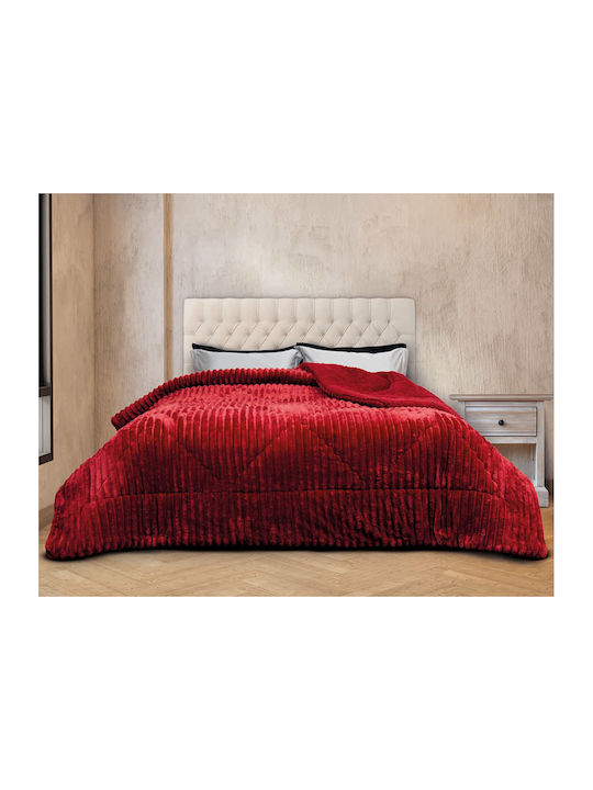 Epavlis Homeware Duvet Cover Single 160x240cm Σχ.3011 Bordeaux