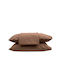 Epavlis Homeware Sheet Super-Double with Elastic 160x200+30cm. Σχ.0600 Mocca