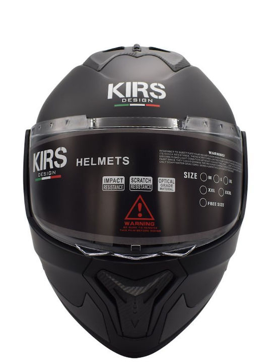 Matt Black Motorcycle Helmet Full Face with Sunvisor