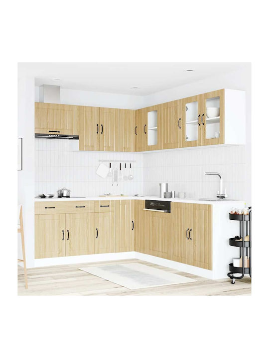 Lucca Kitchen Cabinet Set Wall & Floor with Cou...