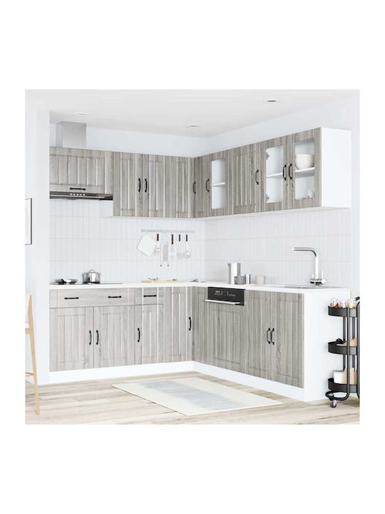 Lucca Kitchen Cabinet Set Wall & Floor with Cou...