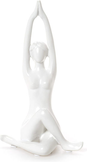 Hfa Figur Mignon Frau Yoga Blitz Weiß 23cm