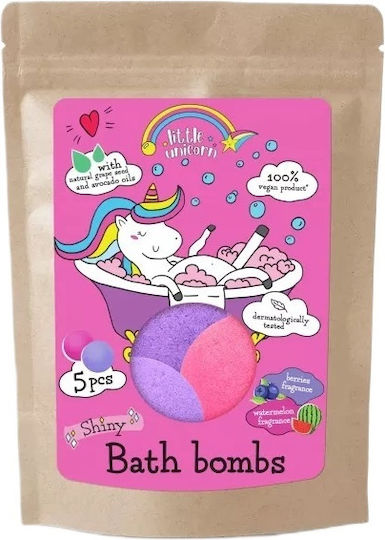 Little Unicorn Shiny Bath Bombs με Άρωμα Watermelon