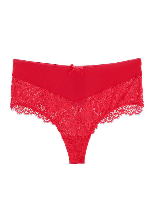 Admas Slip με Δαντέλα Rojo Admas Slip με Δαντέλα Rojo