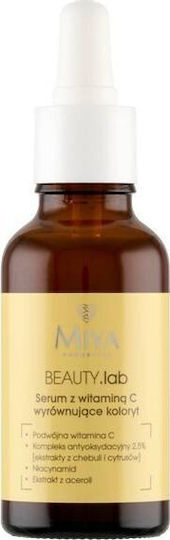 Miya Cosmetics Beauty.lab Moisturizing & Anti-aging Serum Face & Eyes with Vitamin C & Niacinamide for Radiance & Revitalization 30ml