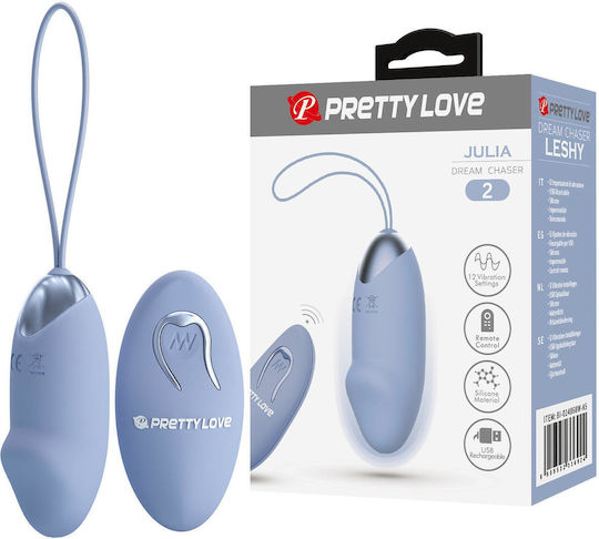 Vibrator Egg with Remote Control Blue