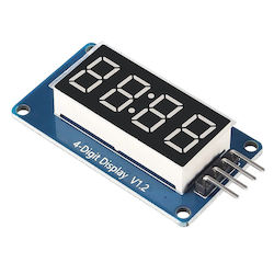 LED дисплей 4-цифрен TM1637 червен LED дисплей 4-цифрен TM1637 червен