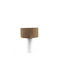 Soulworks Table Lamp with Brown Shade and White Base