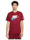 T-shirt Μπορντό