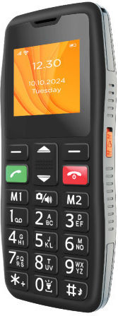 Egoboo EasyCall 4G Single SIM Κινητό με Μεγάλα Κουμπιά Μαύρο