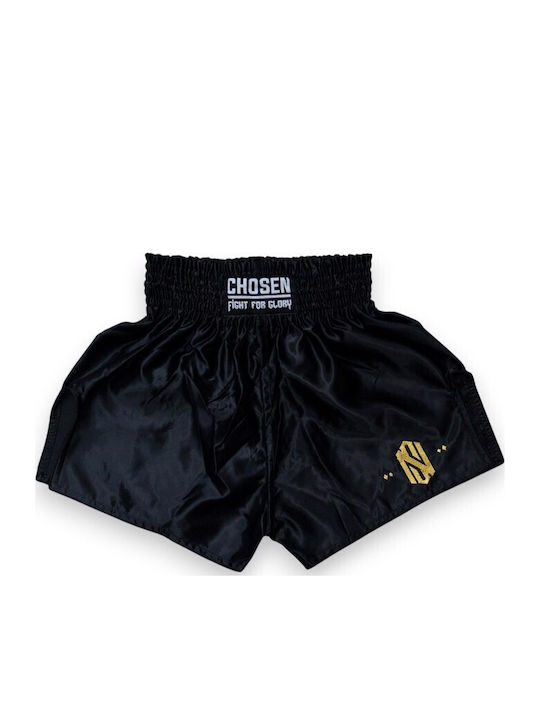 Gewählte Basic Kick Thai Shorts Schwarz