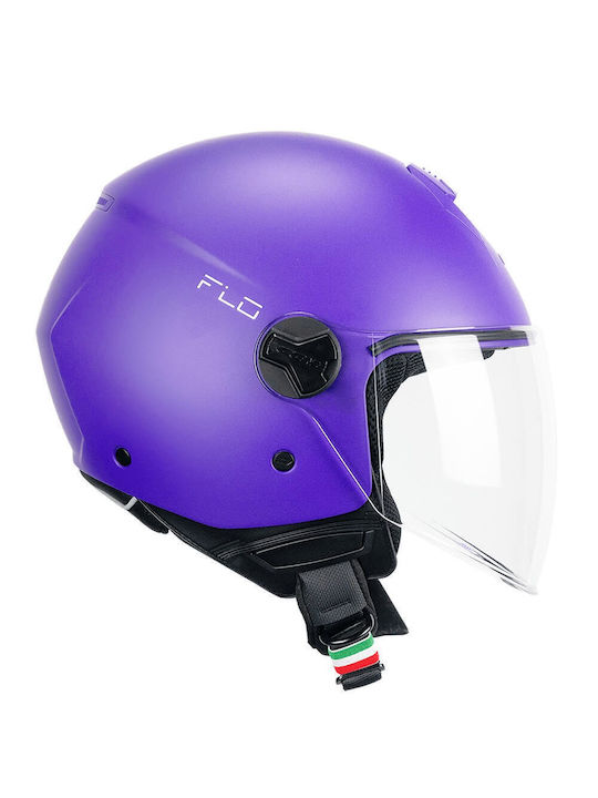 CGM 167A Purple Mat Мотоциклетна каска Jet ECE ...