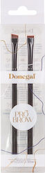 Donegal Professionelles Set mit Augenbrauen Pinsel 2 Stück