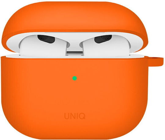 Uniq 'nexo' Case Silicone in Orange color for Apple AirPods 1 / AirPods 2