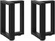 vidaXL Metallic Furniture Leg 2 Pieces Suitable...