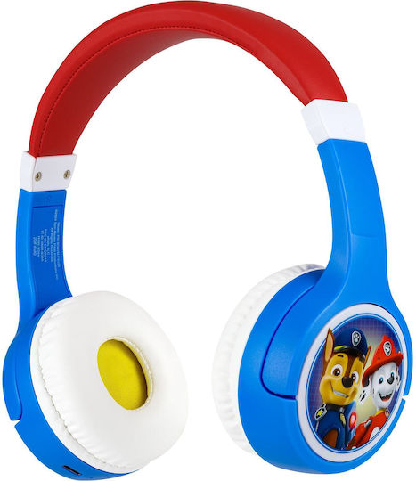 eKids Paw Patrol Wireless / Wired On Ear Headphones with 37 hours of Operation Muticolot
